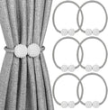 6-Pack: Magnetic Curtain Tiebacks, Decorative Curtain Holdbacks by DailySale
