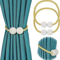 6-Pack: Magnetic Curtain Tiebacks, Decorative Curtain Holdbacks by DailySale