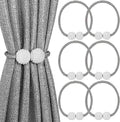 6-Pack: Magnetic Curtain Tiebacks, Decorative Curtain Holdbacks by DailySale