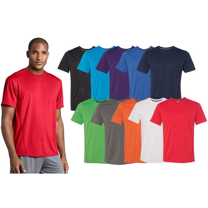 6-Pack: Men's Assorted Gildan Moisture Wicking Performance Tech T-Shirt by DailySale