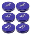 6-Pack: Nivea Cream Creme 2oz/60ml Body Face Skin Hand Cream Moisturizer