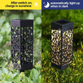 6-Pack: Outdoor Solar Light Powered Garden Pathway Lights Waterproof Hollow with Ground Spike by DailySale