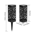 6-Pack: Outdoor Solar Light Powered Garden Pathway Lights Waterproof Hollow with Ground Spike by DailySale