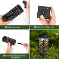 6-Pack: Outdoor Solar Light Powered Garden Pathway Lights Waterproof Hollow with Ground Spike by DailySale