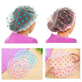 6-Pack: Reusable Shower Caps Elastic Band Bath Hair Hat by DailySale