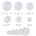 6-Pack: Reusable Silicone Stretch Container Lids Covers for Food Storage - Fit Most Containers by DailySale