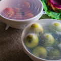 6-Pack: Reusable Silicone Stretch Container Lids Covers for Food Storage - Fit Most Containers by DailySale
