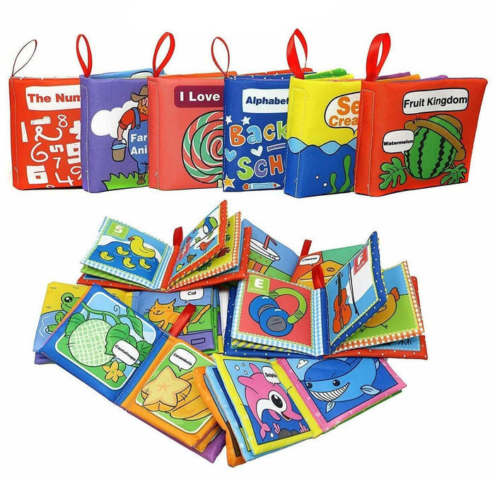 6-Pack: Smart Novelty Soft Cloth Books by DailySale