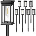 6-Pack: Solar Powered Stake Light IP65 Waterproof Auto On Off by DailySale