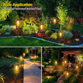 6-Pack: Solar Powered Stake Light IP65 Waterproof Auto On Off by DailySale