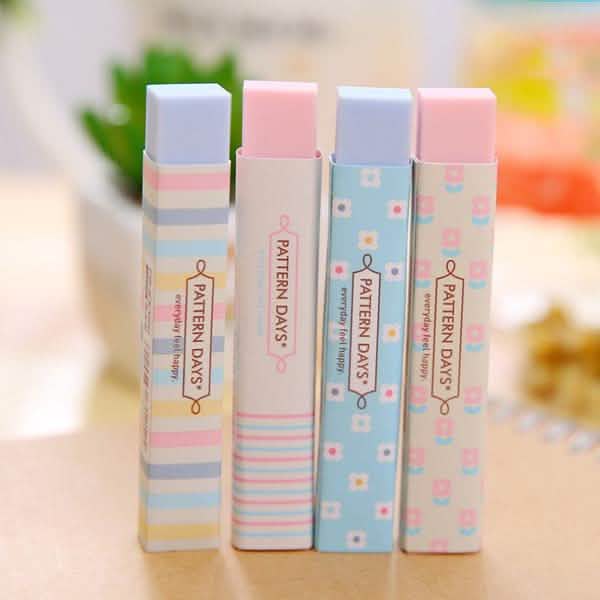 6-Pack: Stationery Supplies Kawaii Candy Color Eraser by DailySale