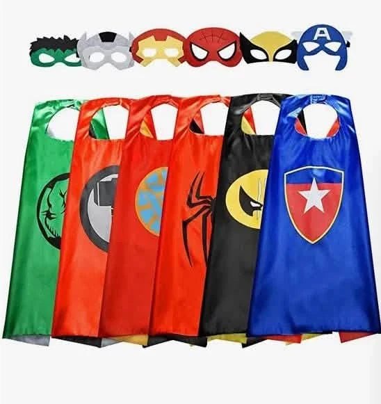 6-Pack: Superhero Reversible Cape & Mask Set by DailySale
