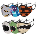 6-Pack: Two-Layer Reusable Halloween Kids Face Mask With Adjustable Earloop by DailySale