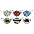 6-Pack: Two-Layer Reusable Halloween Kids Face Mask With Adjustable Earloop by DailySale