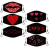 6-Pack: Valentines Fun Super Soft Reusable Non-Medical Face Masks