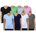 6-Pack: Women's Assorted Short Sleeve V-Neck Tees by DailySale
