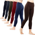 6-Pack: Women’s Extra Fleece Leggings High Waist by DailySale