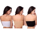 6-Pack: Women's Seamless Bandeau Tube Padded Bralettes by DailySale