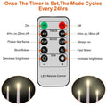 6-Packs: Flameless Taper Candles with 4 Light Modes and Remote Control by DailySale
