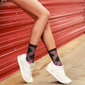 6-Pairs: Breast Cancer Awareness Crew Length Everyday Wear Compression Socks by DailySale