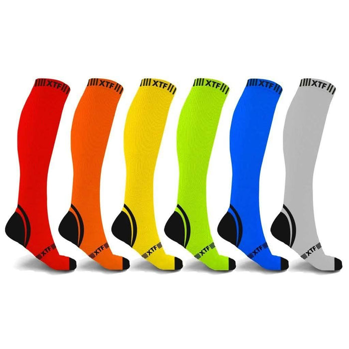 6-Pairs: Graduated Knee High Compression Socks - Size: S/M by DailySale