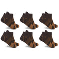 6-Pairs: Ultra V-Striped Ankle Compression Socks by DailySale