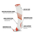 6-Pairs: Ultra V-Striped Knee-Length Compression Socks by DailySale