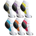6 Pairs: Unisex Ankle-Length Compression Socks by DailySale