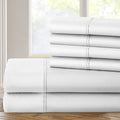 6-Piece: 1200 Thread Count Cotton Rich Solid Sateen Sheet Set by DailySale