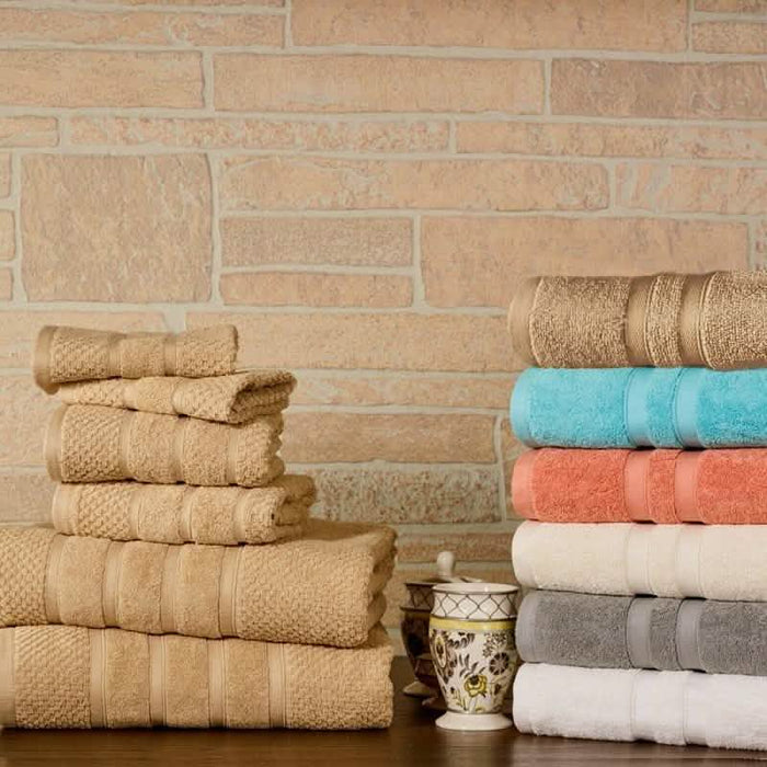6-Piece Bibb Home Absorbent 100% Egyptian Cotton Towel Set by DailySale