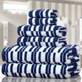 6-Piece: CP Stratus Stripe Quick Dry Towel Set by DailySale