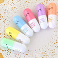 6-Piece: Cute Pill Shape Mini Highlighter Marker by DailySale