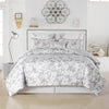 6-Piece: Kensie Oversized Queen Floral Comforter Set