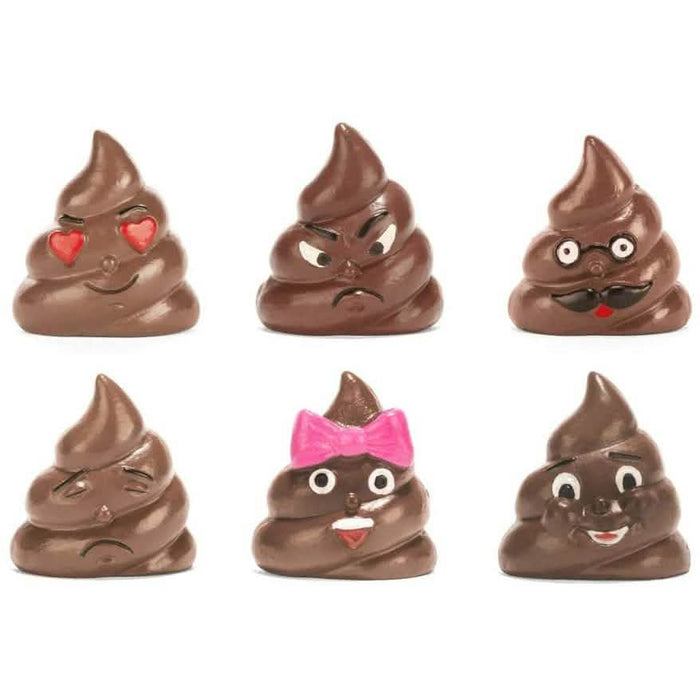 6-Piece: Kikkerland Poop/Poo Emoji Fridge Magnets Set by DailySale
