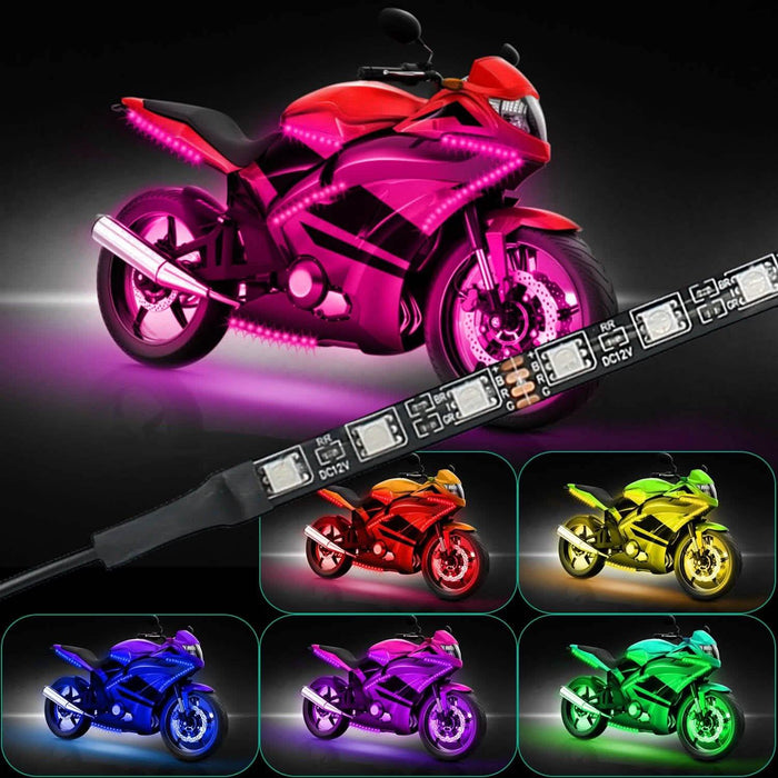 6-Piece: Motorcycle LED Light Strips by DailySale