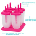 6-Piece: Popsicle Molds Reusable Ice Cream DIY Ice Pop Maker by DailySale