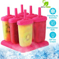 6-Piece: Popsicle Molds Reusable Ice Cream DIY Ice Pop Maker by DailySale