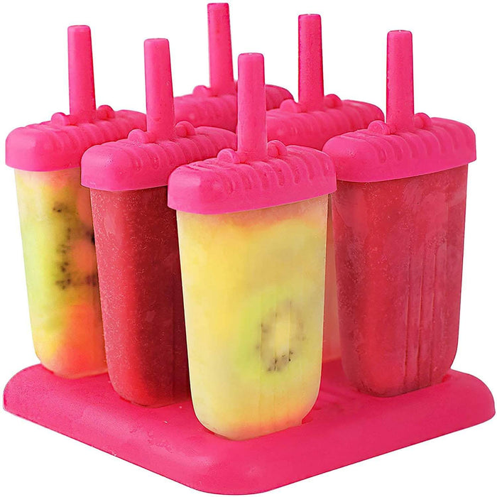 6-Piece: Popsicle Molds Reusable Ice Cream DIY Ice Pop Maker by DailySale