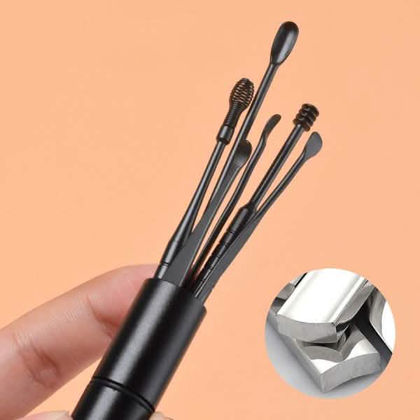 6-Piece: Portable Stainless Steel Ear Pick Set by DailySale
