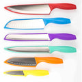 6-Piece Set: Sazon Stainless Steel Knife and Colorful Slip Covers by DailySale