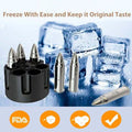 6-Piece Set: Whiskey Bullets Stainless Steel with Base by DailySale