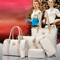 6-Piece Set: Women's Shoulder Bags Luxury Totes by DailySale