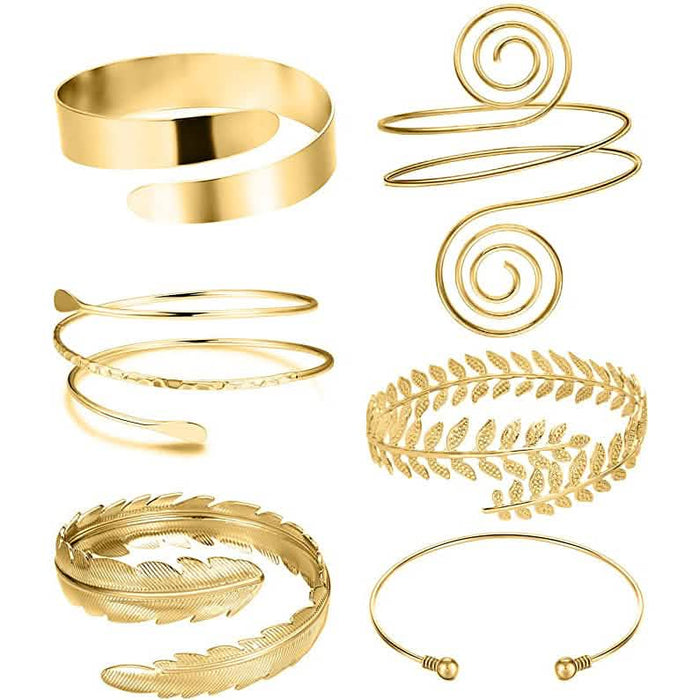 6-Piece: Women's Arm Band Cuff Bracelet by DailySale