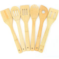 6-Pieces: Cooking Utensil Bamboo Wooden Spoons by DailySale