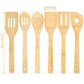 6-Pieces: Cooking Utensil Bamboo Wooden Spoons by DailySale