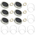 6-Pieces: Solar Powered Mason Jar Lid Lights 20 LEDs by DailySale