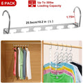 6-Pieces: Space Saving Clothes Hanger by DailySale
