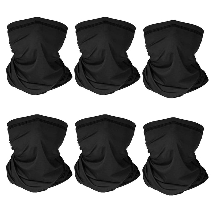 6-Pieces: Summer Neck Gaiter UV Sunscreen Protection Face Mask by DailySale