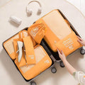 6-Pieces: Travel Luggage Organizers Set Packing Cubes with Shoe Bag Cosmetics Accessories by DailySale