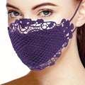 6-Pieces: Women's Printed Multicolor Lace Mask by DailySale